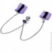        Art of Sex Handcuffs with Metal Anal Plug size M Purple (SO6183)