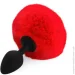 Art Of Sex     - Silicone Bunny Tails Butt plug Red,  3,5  (SO6964-02)