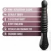 Blush  Temptasia by Lazarus Thrusting Dildo - Black (SO8836)