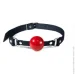 Feral Feelings   Silicon Ball Gag Black/Red,  ,   (SO8266-02)