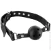 Fetish Tentation  Premium Leather gag with stiff ball (SX1095-02)