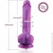  8.2    - Hismith Purple Silicone Dildo with Vibe, KlicLok (SO6212)