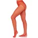 Leg Avenue  Crotchless Net Tights with Heart Backseam Red One Size (SX1052-02)