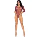 Leg Avenue ѳ    Crystalized fishnet bodysuit Burgundy One Size (SO9135-02)