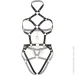 Leg Avenue -   Heart ring harness teddy Black L (SO8565~22)