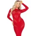 Leg Avenue  Lace and Net Bodycon Gown One Size, Red (SX1738-02)