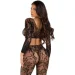   Leg Avenue Crop top & footless tights Black One Size (SX1075)