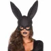   Leg Avenue Glitter masquerade rabbit mask Black (SO8604)