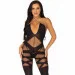  Leg Avenue Illusion halter bodystocking Black O/S (SO8619)