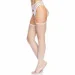   Leg Avenue Net stockings with garter belt White O/S (SO8578)