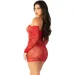    Leg Avenue Seamless Off The Shoulder Mini Dress One Size, Red (SX1736)