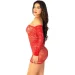    Leg Avenue Seamless Off The Shoulder Mini Dress One Size, Red (SX1736)