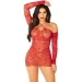    Leg Avenue Seamless Off The Shoulder Mini Dress One Size, Red (SX1736)