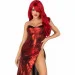    Leg Avenue Shimmer bodysuit with skirt S (SO9185)