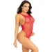Leg Avenue - Net snap crotch tank bodysuit Red, One Size (SX1708-02)