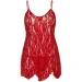 Leg Avenue  - Rose Lace Flair Chemise Red, Queen Size (SO9103-02)