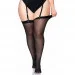   Leg Avenue Sheer backseam stockings +  PLUS SI Black (SO7912)