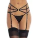 Leg Avenue      Strappy Rhinestone Garterbelt Black One Size,  (SO9145~22)