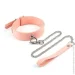  Liebe Seele    Dark Candy Pink Collar with Leash (SX1659-02)