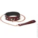 Liebe Seele     Wine Red Collar and Leash, 3    (SO9451-02)