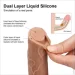 Lovetoy  Dual-Layered Silicone Cock 7 Flesh (6452LVTOY001-07)