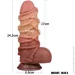 Lovetoy  Dual-Layered Silicone Cock With Rope 9.5 Flesh 932 (6452LVTOY932-07)