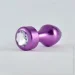 Lovetoy   Heavy Metal Anal Plug Rosebud Aluminium Purple (6452LVTOY572-07)
