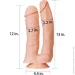 Lovetoy  King-Sized Realistic Mega Double Dildo 12" (6452LVTOY458-07)
