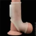 Lovetoy    Vibrating Silk Knights Ring With Scrotum Sleeve White (6452LVTOY867-07)