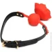 Master Series    : Blossom Silicone Rose Gag  Red (SO8801-02)