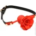 Master Series    : Blossom Silicone Rose Gag  Red (SO8801-02)