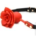 Master Series    : Blossom Silicone Rose Gag  Red (SO8801-02)