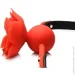 Master Series    : Blossom Silicone Rose Gag  Red (SO8801-02)