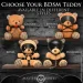 Master Series   HOODED Teddy Bear      , 23x16x12  (SO9815-02)