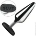   Master Series Butt Slut Metal & Silicone Butt Plug - Silver (SX2225)