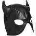,   Master Series Dungeon Demon Bondage Mask with Horns - Black (SO8800)