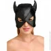 ,   Master Series Dungeon Demon Bondage Mask with Horns - Black (SO8800)