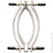  Master Series    : Pussy Tugger Adjustable Vagina Clamp with Chain (SO8797-02)
