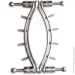  Master Series   : Spread 'Em Poker Vagina Clamp with Adjustable Pressure Screws,  (SO8798-02)