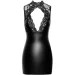 Noir Handmade  F343 Powerwetlook and lace mini skirt - M (SX2072-02)