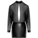 Noir Handmade  F348 Powerwetlook and tulle dress - M (SX2090-02)