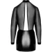 Noir Handmade  F348 Powerwetlook and tulle dress - XL (SX2092-02)