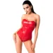 Noir Handmade  F355 Red powerwetlook corset - M (SX2024-02)