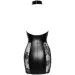    Noir Handmade F238 Short tulle dress with powerwetlook inserts - S (SX0127)