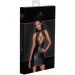    Noir Handmade F241 Short dress with powerwetlook skirt and tulle top - L (SX0147)