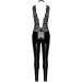    Noir Handmade F298 Libido Deep-V catsuit with collar and pearl chain - XL (SX0228)