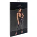    Noir Handmade F298 Libido Deep-V catsuit with collar and pearl chain - XL (SX0228)