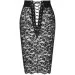  Noir Handmade F302 Ambivalence lace up midi skirt - L (SX0251)