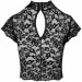   Noir Handmade F303 Essence lace top with high collar - L (SX0257)