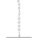    Noir Handmade F307 Mirage wetlook mini dress with jewelry rhinestone chain - L (SX0281)